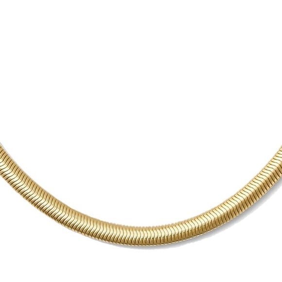18K Yellow Gold Plated Classic Snake Chain - Picture 2 of 2